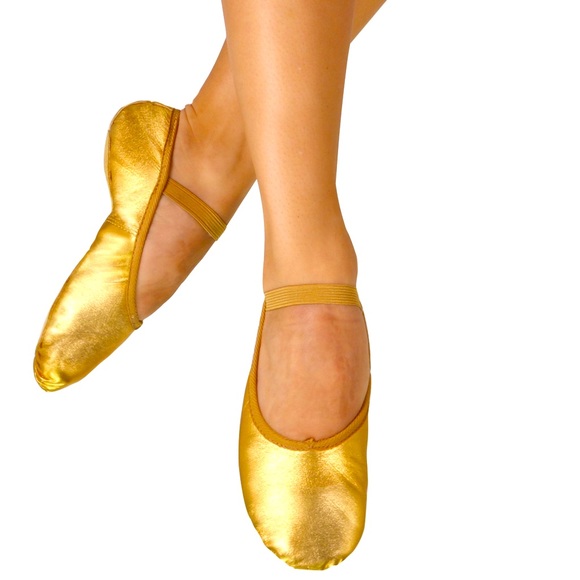 NEW!! Gold Ballet Flat Eurotard Tendu - Picture 6 of 7